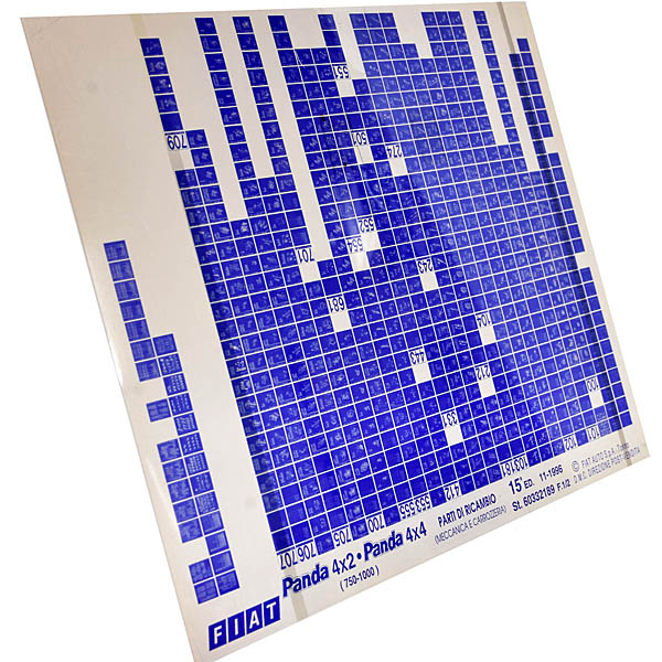 FIAT PANDA (750-1000) Parts Manual Microfiche (2pcs)