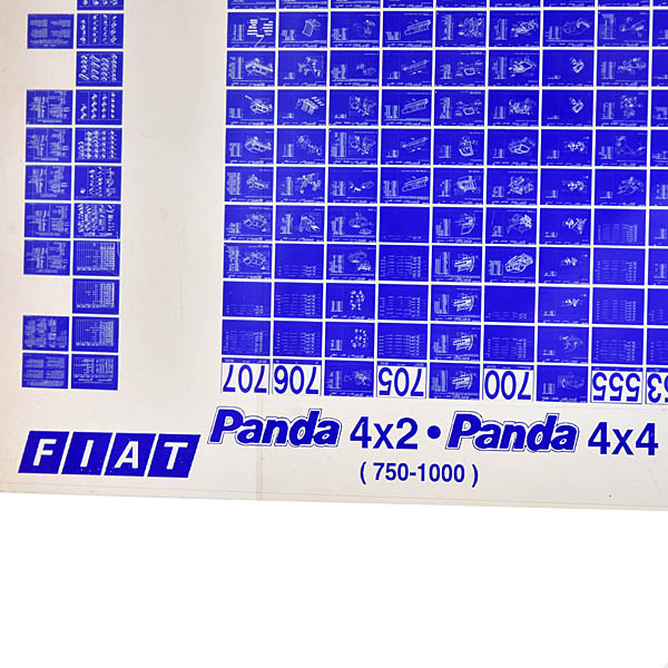 FIAT PANDA (750-1000) Parts Manual Microfiche (2pcs)