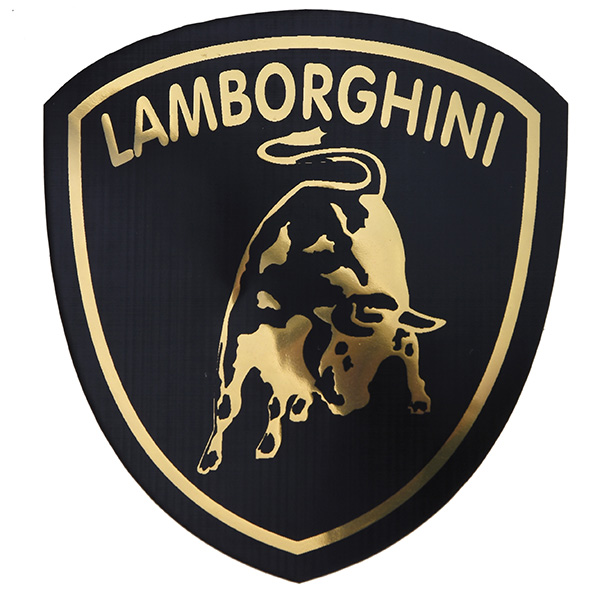 Lamborghiniエンブレムステッカー(ブラック/Small)