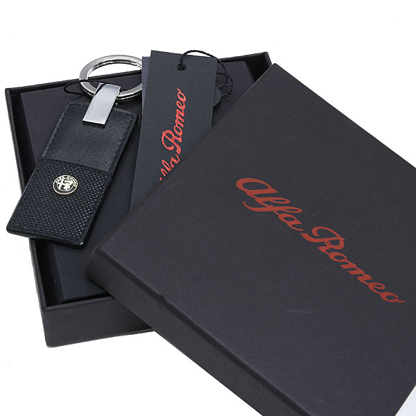 Alfa Romeo Leather Key Ring : Italian Auto Parts & Gadgets Store