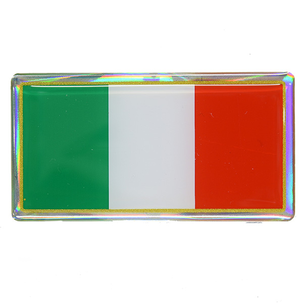 Italian Flag 3D Sticker(78mm)