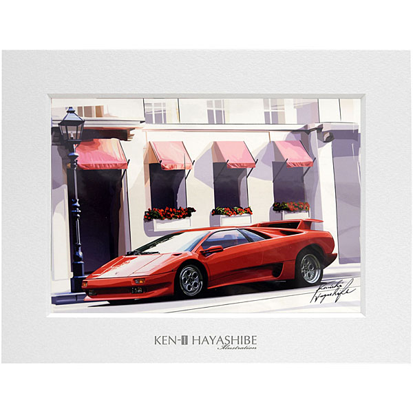 Lamborghini Diablo Irrustration by Kenichi Hayashibe