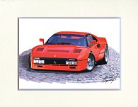 Ferrari 288GTO Irrustration by Kenichi Hayashibe