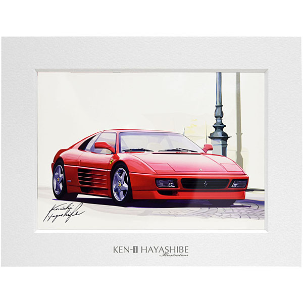 Ferrari 348GTB Irrustration by Kenichi Hayashibe