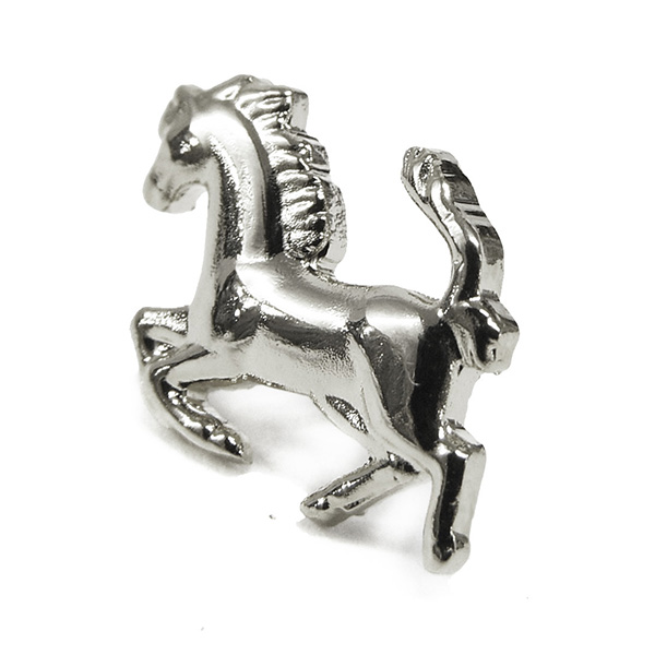 Ferrari Cavallino Pin Badge(Chrome Silver)