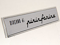 Pininfarina Script Plate