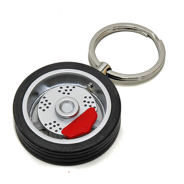 Ferrari Ball Point Pen& Wheel Shaped Keyring Set