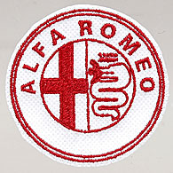 Alfa Romeoエンブレムワッペン (ホワイトベース)
