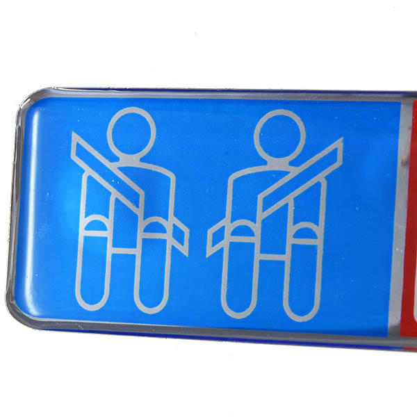 No Smoking & Seat Belt 3D Sticker
