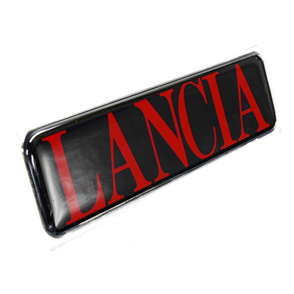 LANCIA Logo 3D Sticker (Black/Red Logo)