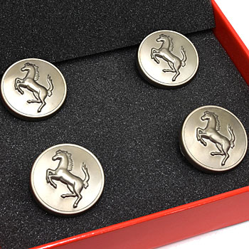 Ferrari Titanium Wheel Center Cap Set 