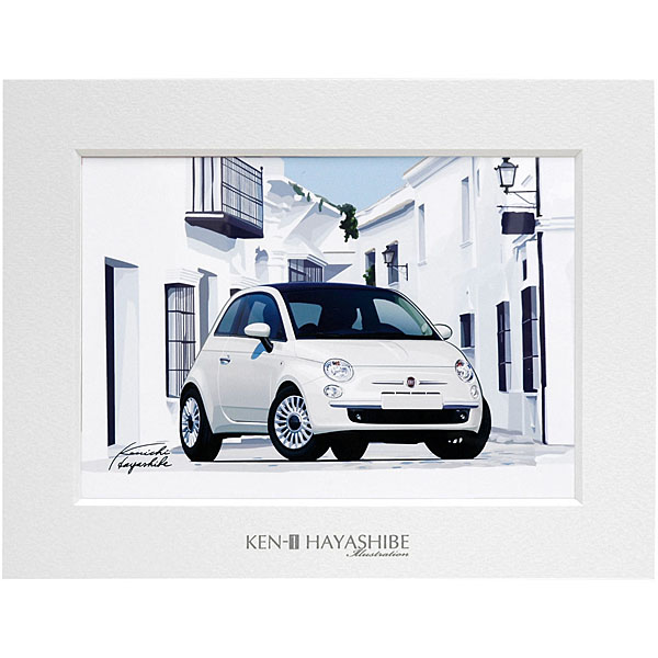 FIAT NEW 500 Illustration by Kenichi Hayashibe