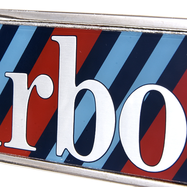 LANCIA HF turbo Logo Script Plate (MARTINI)