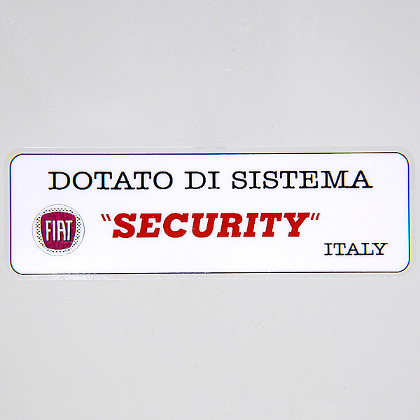 FIAT SECURITY STICKER