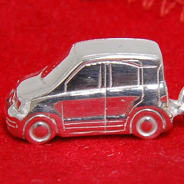 FIAT New Panda Sterling Silver Key Ring