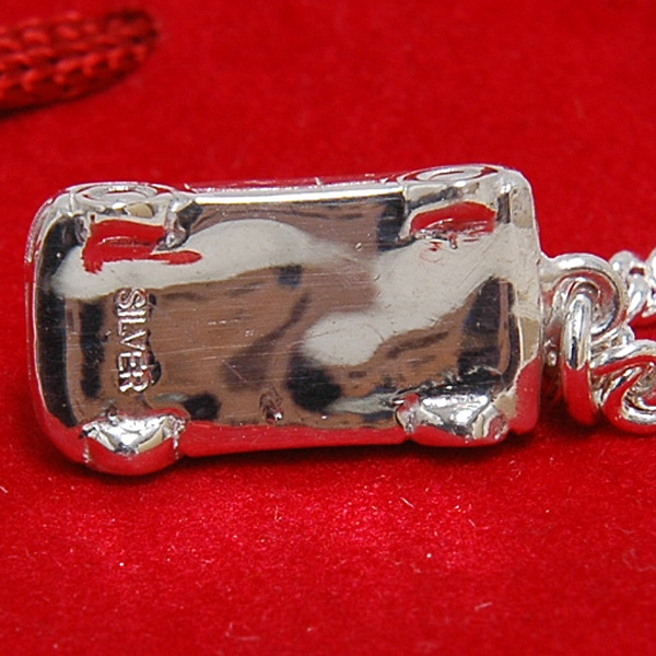 FIAT New Panda Sterling Silver Key Ring