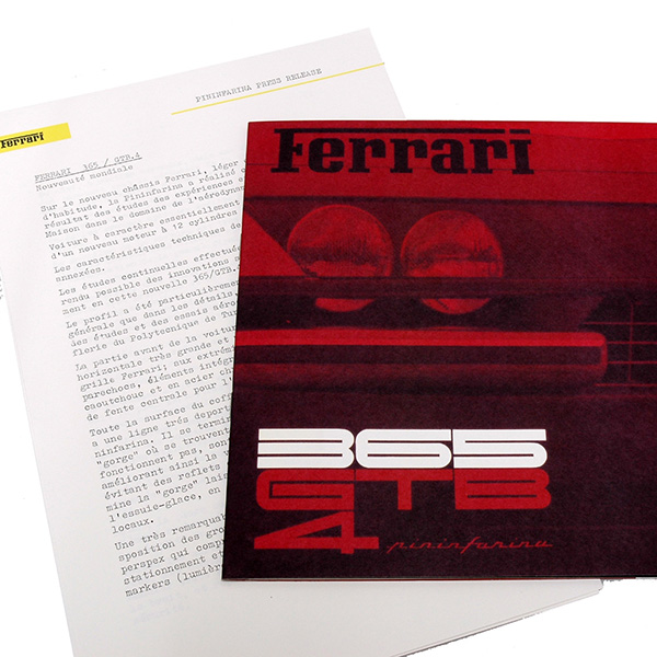 Ferrari 365 GTB/4 40th Memorial Catalogue & Press Release