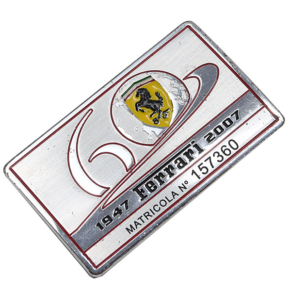 Ferrari 60anni Interior Plate